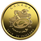Royal Canadian Mint issues coin minted of pure Nunavut gold in celebration of the 20th Anniversary of Canada's newest territory