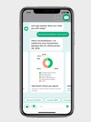 Manulife Bank's intelligent virtual assistant MAI, powered by Kasisto's Conversational AI solution KAI, shares insights into customer spending habits. It can also track account balances, find the closest ABM, and answer personal finance questions.