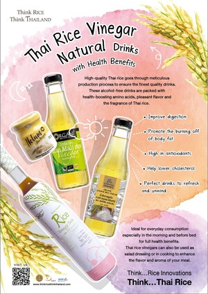 Thai Rice Vinegar Drinks Ensure Health Benefits from Nature