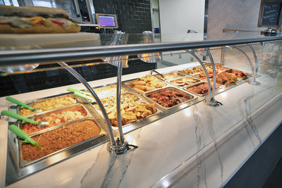 Hot food offerings at Rogers Market C-Store.