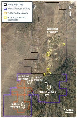 Figure 1: Location of the Trenton Canyon, Buffalo Valley and Marigold properties in Nevada, U.S. (CNW Group/SSR Mining Inc.)