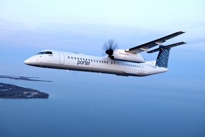Porter Airlines arrive  Muskoka avec le vol inaugural de son service estival (Groupe CNW/Porter Airlines)