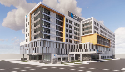 Rendering of 175-key Hyatt House Hotel to be built in Rochester, Minnesota.