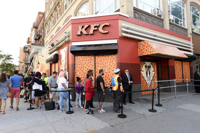 To celebrate his new role and launch the KFC Cheetos Sandwich, Colonel Chester took over a New York City KFC, hosting an exclusive pop-up event on June 27.