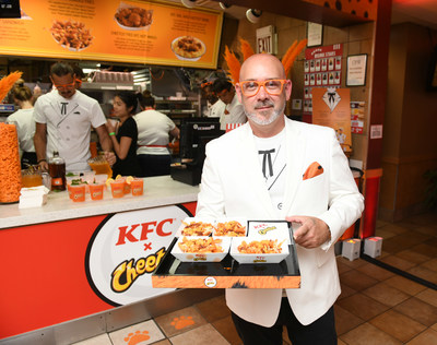 Guests enjoyed an exclusive first taste of the new KFC Cheetos Sandwich, along with one-of-a-kind KFC and Cheetos® mashup menu items available only at the event.