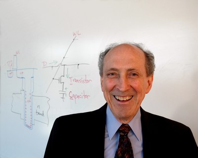 Dr. Robert H. Dennard, DRAM inventor and IBM Fellow Emeritus, will accept the 2019 Robert N. Noyce Award at the SIA Annual Award Dinner on Nov. 7 in San Jose. Shown here beside his drawing of a DRAM cell. Dr. Robert H. Dennard, DRAM inventor and IBM Fellow Emeritus, will accept the 2019 Robert N. Noyce Award at the SIA Annual Award Dinner on Nov. 7 in San Jose. Shown here beside his drawing of a DRAM cell.