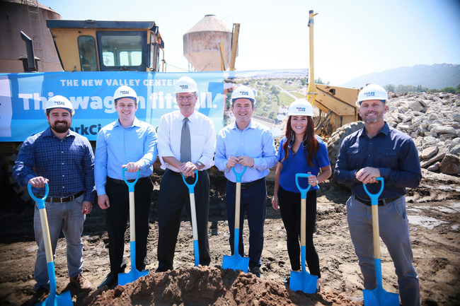 Touchstone Communities hosted a groundbreaking ceremony for Park Circle, a 632 home project in Valley Center. From left to right. Addison Garza (Executive Vice President of Touchstone Communities), Ben Mills (Policy Advisor), Jim Desmond (County Supervisor), Kerry Garza (President of Touchstone Communities), Gina Garza (Vice President of Marketing for Touchstone Communities), Brian Nestoroff (Vice President of Operations for Touchstone Communities).