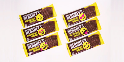 Hershey's chocolate bars with emojis