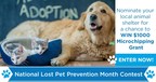 July is National Lost Pet Prevention Month