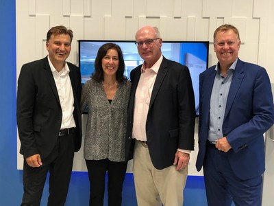 Digital Realty Chief Executive Officer A. William Stein, Chief Human Resources Officer Cindy Fiedelman and Vice President of Sales for Europe Phil Barnett welcome Christian Zipp, newly appointed Vice President of Sales for Western Europe. 