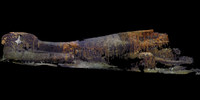 3D photogrammetry Imagery of the stern section of the USS S-28 lost 75 years ago on July 4th, 1944.