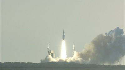 Ascent Abort-2 lifts off from Space Launch Complex 46. Photo Credit: NASA Ascent Abort-2 lifts off from Space Launch Complex 46. Photo Credit: NASA