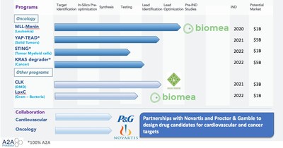 A2A Pharmaceuticals pipeline