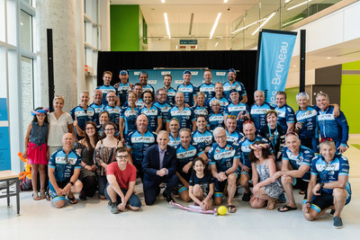 C'est ce matin qu'avait lieu le dpart de la 24e dition du Tour CIBC Charles-Bruneau qui a lieu du 2 au 5 juillet 2019 et auquel prendront part plus de 850 cyclistes. (Groupe CNW/Fondation Charles-Bruneau)