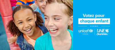 Votez pour chaque enfant. (Groupe CNW/UNICEF Canada)