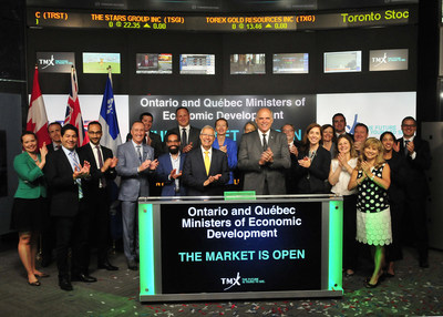 Ontario and Québec Ministers of Economic Development Open the Market (CNW Group/TMX Group Limited)