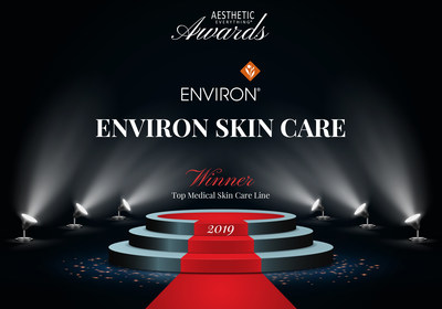 Environ Skin Care Receives 2019 "Top Medical Skin Care" Aesthetic Everything Aesthetic and Cosmetic Medicine Award