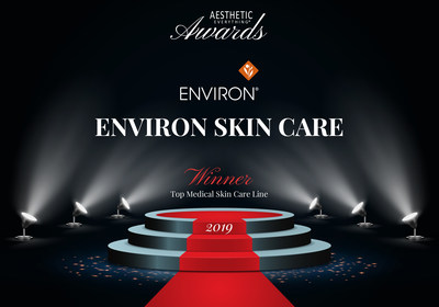 Environ&reg; Skin Care Receives 2019 "Top Medical Skin Care" Aesthetic Everything&reg; Aesthetic and Cosmetic Medicine Award
