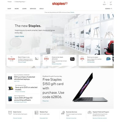 Staples Canada launches a new eCommerce experience on Shopify Plus