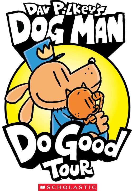 Inspired by the characters and themes in the worldwide bestselling Dog Man series by Dav Pilkey, "Do Good" is a campaign to encourage readers of all ages to give back and make a positive impact in their communities. Highlights from the “Do Good” initiative include a global book tour featuring events with a charitable component in multiple cities across the U.S. and around the world.