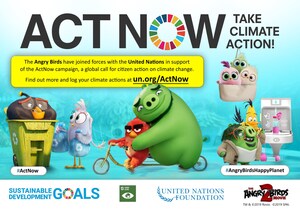 The United Nations and Talent from 'The Angry Birds Movie 2' join forces on the ActNow Campaign to urge citizen action on climate change