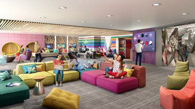 Following a 360-degree transformation, the dedicated teens spaces on board the amplified Allure of the Seas will be where teens have the freedom to choose how they spend their time. The exclusive lounge will feature a secret speakeasy-like entrance, gaming consoles, music, movies, places to hang out and a new outdoor deck.