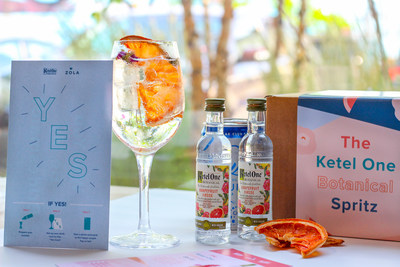 Will You Be My Bridesmaid? Cocktail Courier Kit allows brides to invite their bridesmaid crew through a signature Ketel One Botanical cocktail - The Ketel One Botanical Spritz