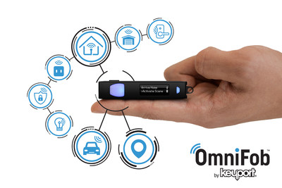 OmniFob is a tiny life remote that provides quick and easy one-handed access to your favorite connected functions. Open your garage, unlock your door, turn on your lights, start your car, find your keys, call for help, and more all in one very smart fob that attaches easily to any conventional keychain and that is also compatible with Keyport's modular Slide 3.0, Pivot, and Anywhere Pocket Clip.