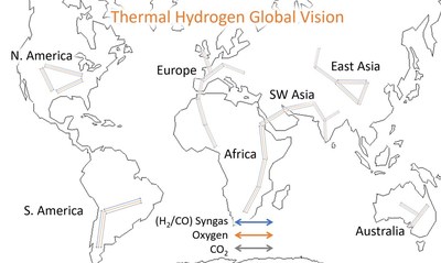 Global Vision for the Centralized Transmission Pipelines of Thermal Hydrogen