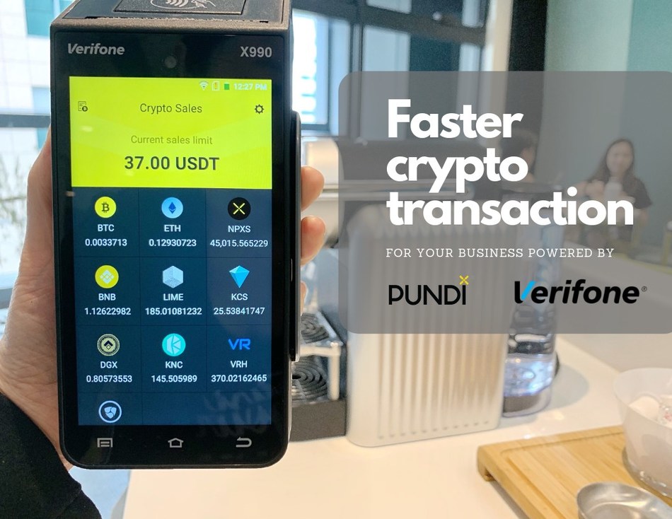 Pundi X successfully completed its integration support for Verifone X990 to enable crypto payments in traditional POS terminals