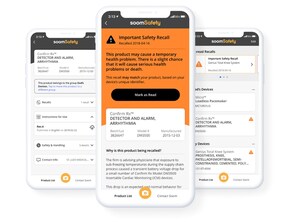 Soom Launches Mobile App That Notifies Patients, Caregivers and Nurses of Medical Device Recalls