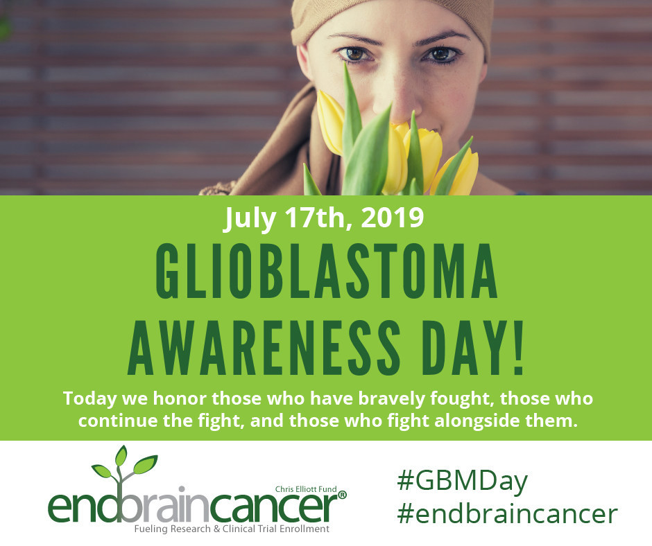 July 17th is National Glioblastoma Awareness Day. Honor and ACT to support those who have bravely fought brain cancer, those who continue the fight, and those who fight alongside them. https://endbraincancer.org/gbmday