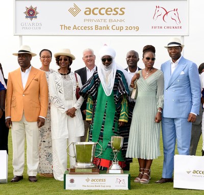 Herbert Wigwe Chairman The Access Bank UK; Mrs Ogbonna; Mrs Doreen Wigwe; Jamie Simmonds Chief Exec The Access Bank UK; His Highness Muhammadu Sanusi II, the Emir of Kano; Roosevelt Ogbonna ? deputy Managing Director Access Bank plc; Mrs Ofovwe Aig-Imoukhuede; Mr Aigboje Aig- Imoukhuede ? pioneer MD Access Bank plc