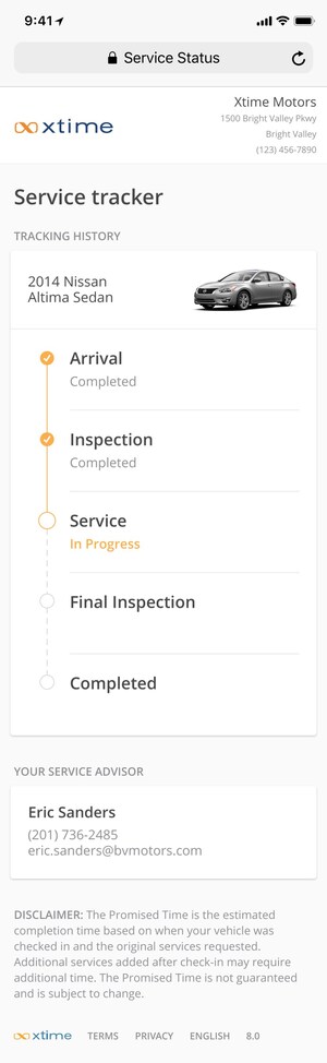 Xtime Launches New Service Tracker to Help Bring Trust and Transparency to Every Vehicle Service Visit