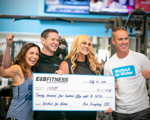 EōS Fitness Donates Over $20,000 to Workout for Water