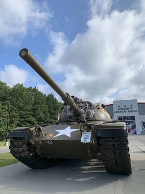 Lawrence Kadish, Founder and President of The Museum of American Armor, announces placement of latest historic armor on field display