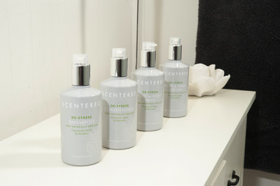 Scentered Amenities Line Shampoo, Conditioner, Hand and Body Wash