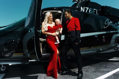 Cole and Kelsea Moscatel with their baby boy, Zayden.