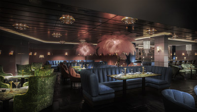 The Britely, a modern social club coming to West Hollywood in Spring/Summer 2020. With interiors by Martin Brudnizki Design Studio and two private dining experiences by chef Wolfgang Puck, The Britely introduces unrivaled service, a rooftop pool, 24-hour gym, spa, bowling lanes, screening room, music and performance venue, cultural programming, and more, in a glamorous yet casual environment.