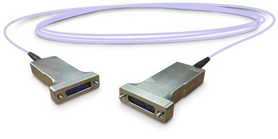 AirBorn's Space-rated Active Optical Cable gives engineers and space application designers all the benefits of fiber optic cabling with the ease of use of a traditional copper cable assembly.