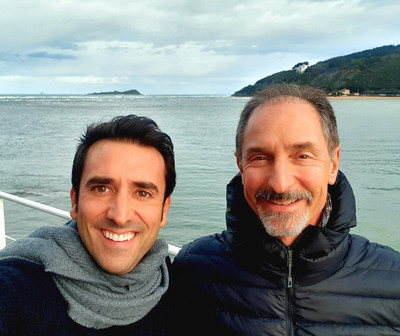Xabi Uribe-Etxebarria and Tom Gruber in Urdaibai Biosphere reserve, Basque Country Xabi Uribe-Etxebarria and Tom Gruber in Urdaibai Biosphere reserve, Basque Country