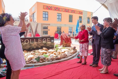 Former Prime Minister of Canada Kim Campbell, Margaret Trudeau and The First Lady of the Republic of Kenya join Craig Kielburger to celebrate WE Charity's first post-secondary institution in Kenya,...
