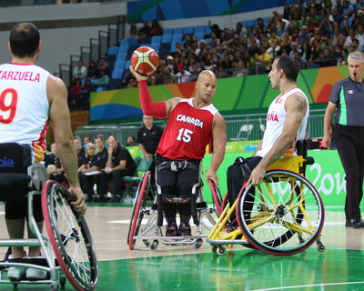 The 24 wheelchair basketball players (including David Eng, pictured) who will compete for gold for Canada at the Lima 2019 Parapan American Games next month have been selected. PHOTO: Canadian Paralympic Committee (CNW Group/Canadian Paralympic Committee (Sponsorships))