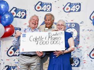 7 000 000 $ - Outaouais : un couple devient multimillionnaire en jouant au Lotto 6/49
