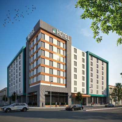 Select service hotel rendering