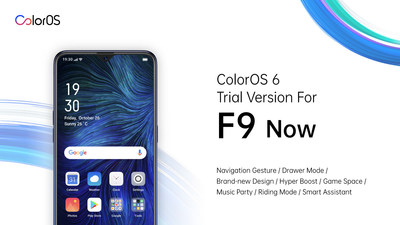 OPPO is starting the ColorOS 6 trial version testing for F9
