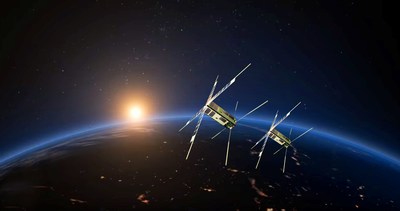 Artist rendering of E-TBEx CubesSats in orbit; illustration credit: NASA Artist rendering of E-TBEx CubesSats in orbit; illustration credit: NASA