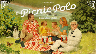 KFC’s new Picnic Polo pairs perfectly with family and of course, an Original Recipe® bucket of fried chicken.