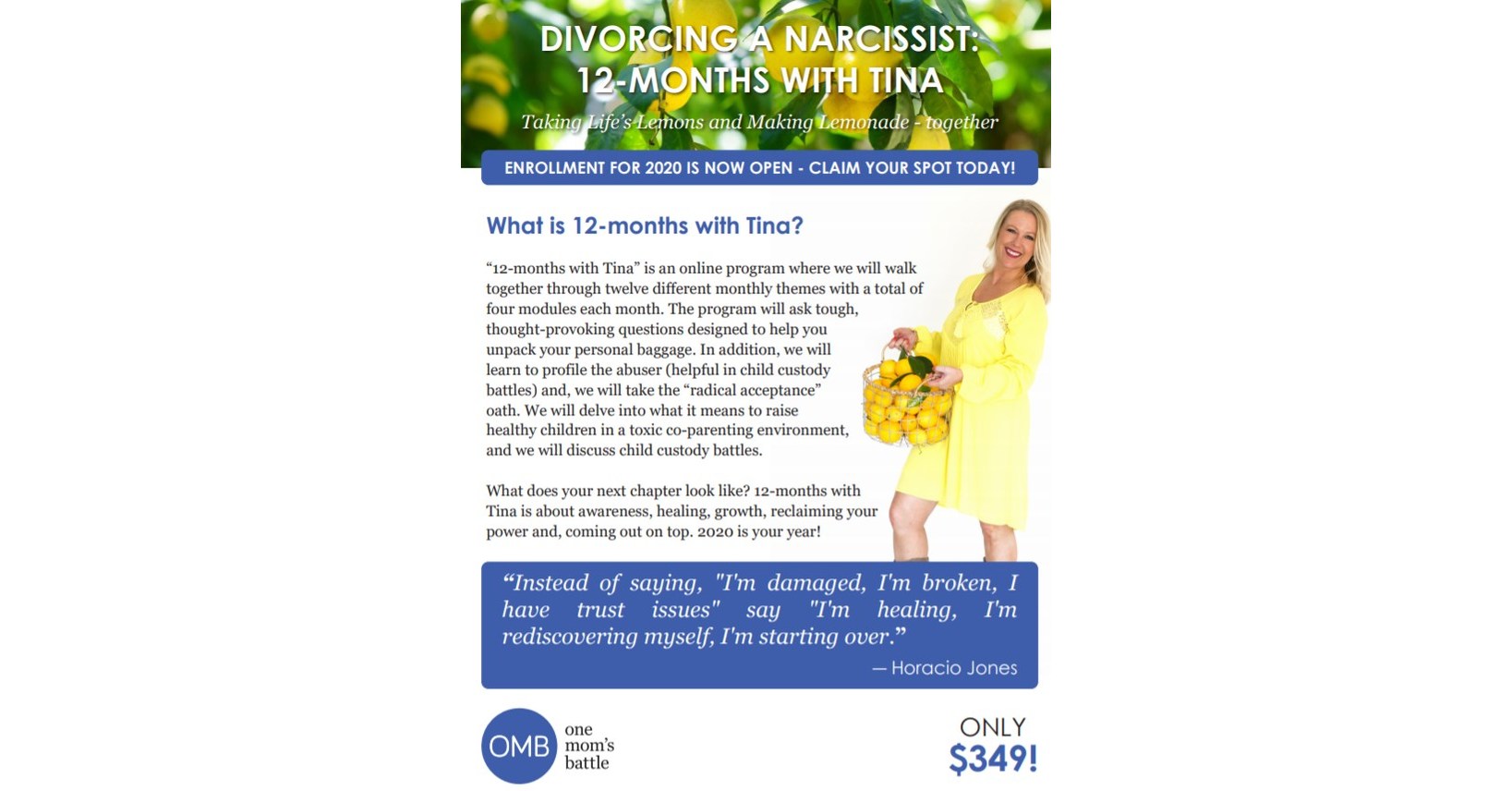 One Mom's Battle's Tina Swithin Introduces Divorcing a Narcissist 12