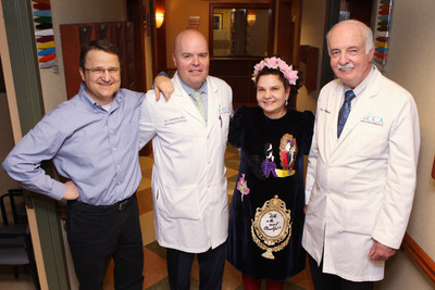 RCCA Little Silver physicians with Dr. Iuliana Shapira, RCCA chief medical officer. From left: Dr. Kenneth Laughinghouse; Dr. Ian Horkheimer, member, Clinical Standards Committee, Quality Committee and Research Sub-Committee, Dr. Shapira; and Dr. Denis Fitzgerald.